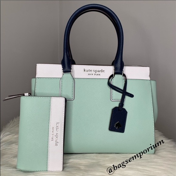 Kate Spade Leather Satchel Crossbody / Wallet Set - Picture 3 of 14